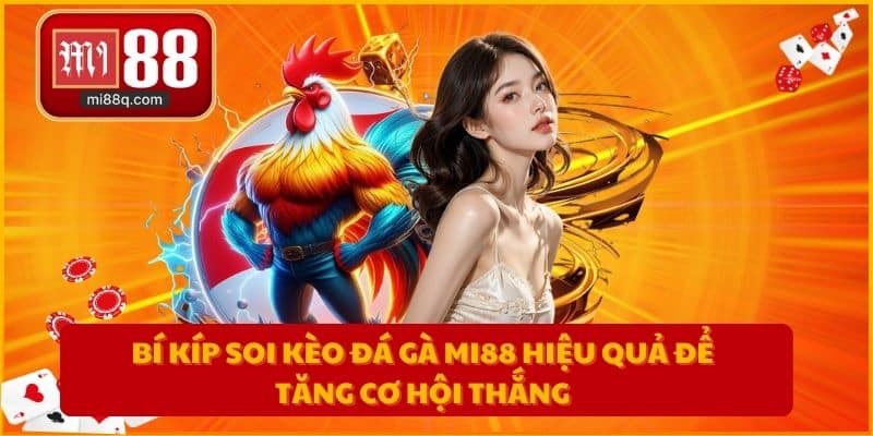 Bí kíp soi kèo đá gà MI88 hiệu quả để tăng cơ hội thắng
